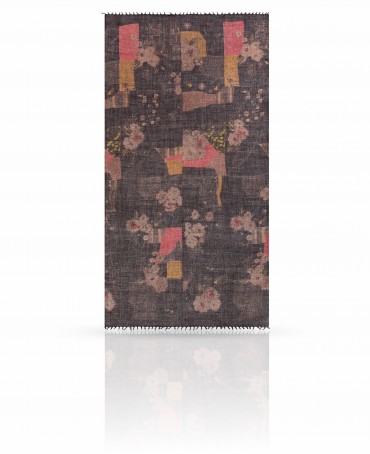 Палантин Женский ZW-VILLAGE/BLACK